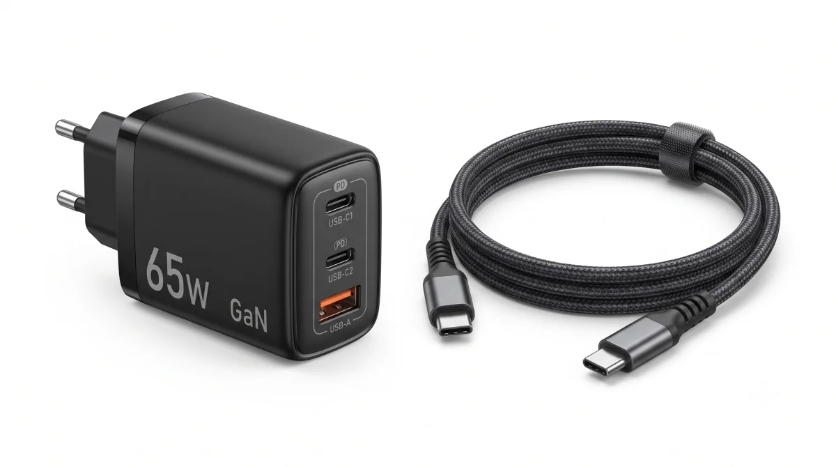 65W GaN Charger + Type-C Cable