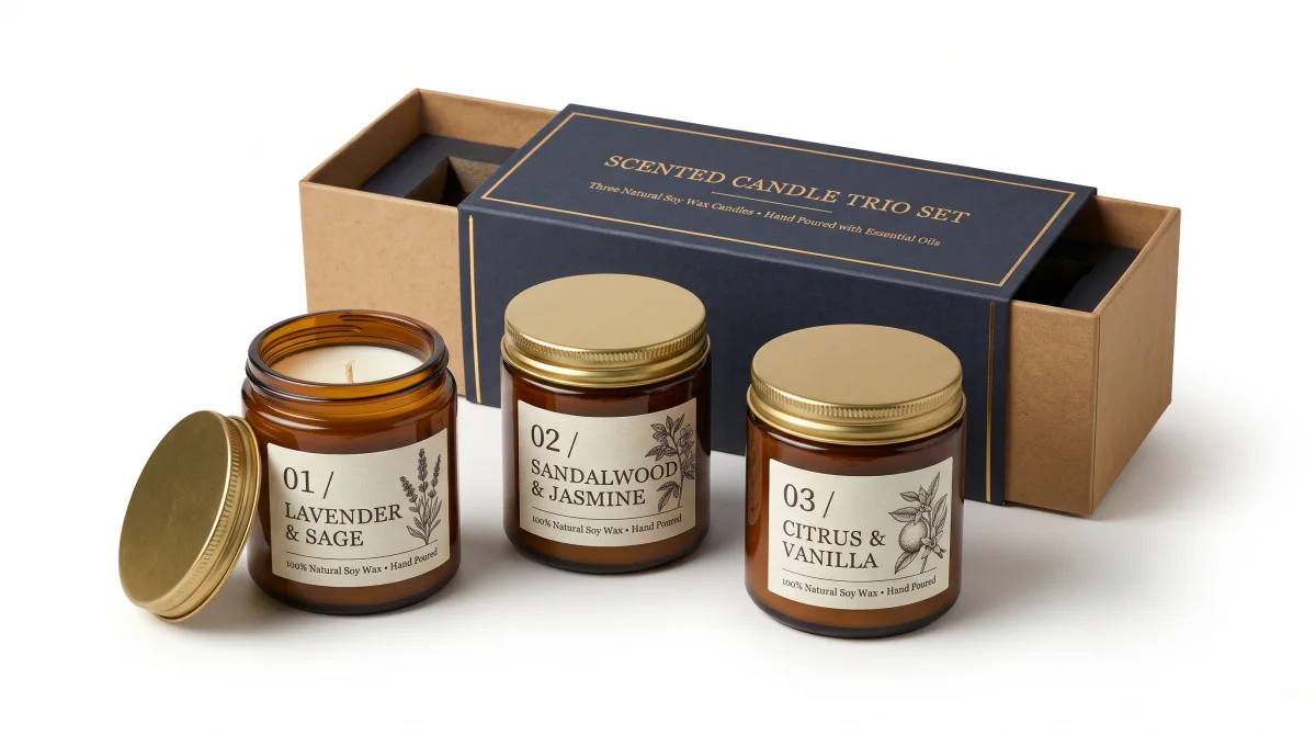 Scented Candle Trio Set