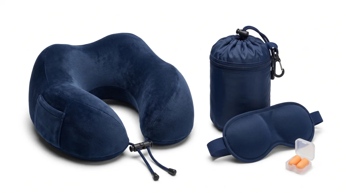 Foldable Travel Neck Pillow Set